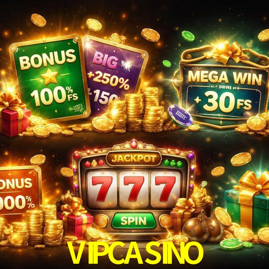 Tipos de bonos VIPCASINO incluyendo recompensas de bienvenida y promociones continuas