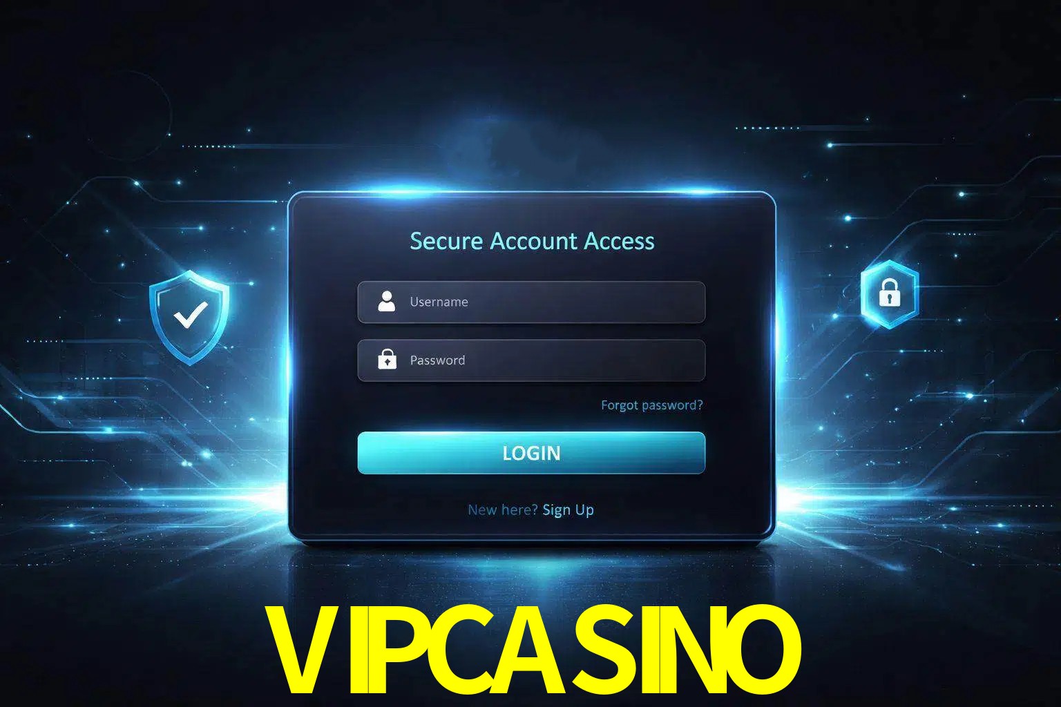 Pantalla de inicio de sesión de cuenta VIPCASINO para usuarios en México