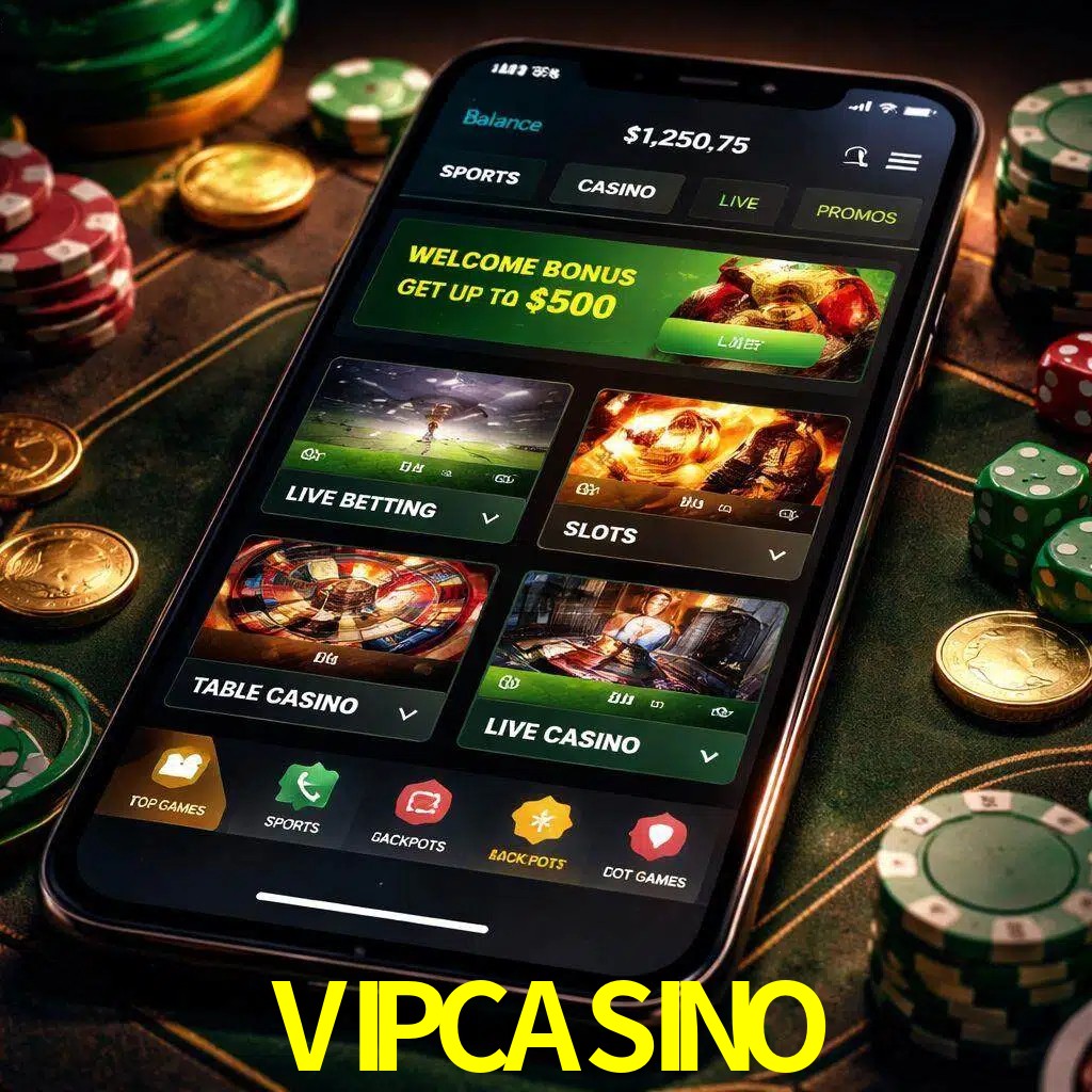Diseño de juegos móviles VIPCASINO para usuarios en México