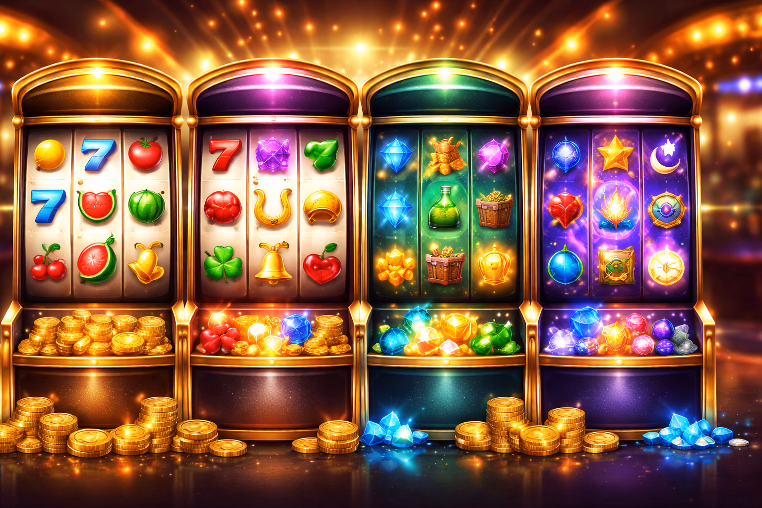 Tragamonedas destacadas y categorías de carretes VIPCASINO